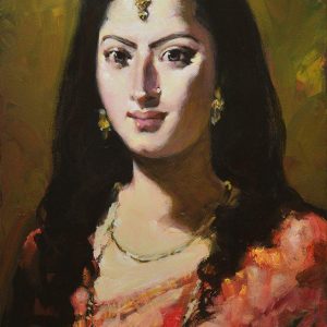 She Portrait by artist Subrata GangopadhyaySubrata creates and recreates new essences, love and solaces through his work for any viewer.